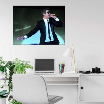 Robin Thicke Suit Sunglass R&B Singer Music Rare Wall Art Print Poster