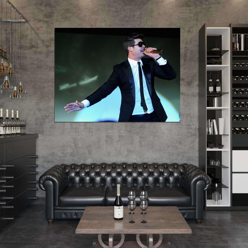 Robin Thicke Suit Sunglass R&B Singer Music Rare Wall Art Print Poster