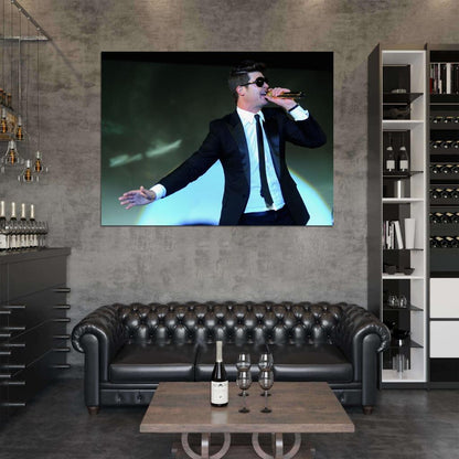 Robin Thicke Suit Sunglass R&B Singer Music Rare Wall Art Print Poster