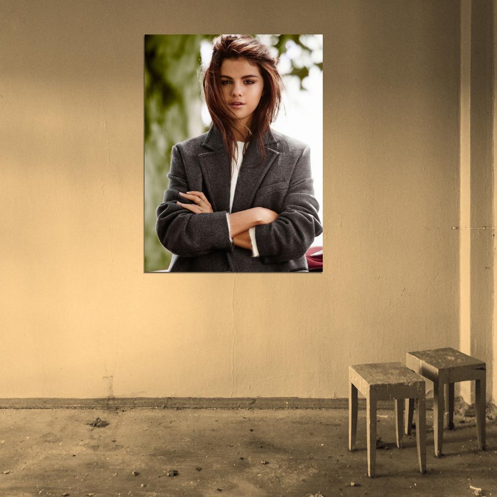 Selena Gomez Style Jacket Pop Singer Music Rare Wall Art Print Poster