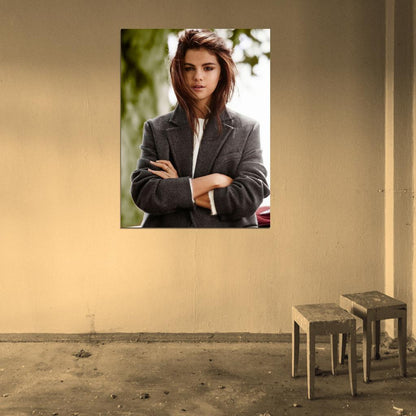 Selena Gomez Style Jacket Pop Singer Music Rare Wall Art Print Poster