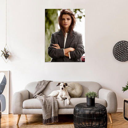 Selena Gomez Style Jacket Pop Singer Music Rare Wall Art Print Poster
