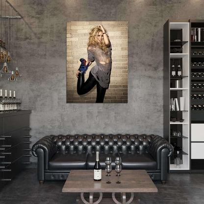 Shakira Smile Hot Shoes Pop Singer Music Rare Wall Art Print Poster