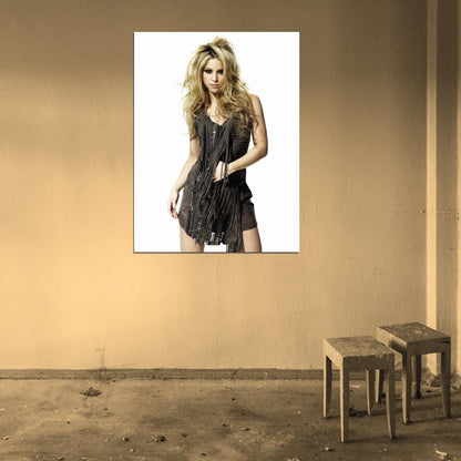 Shakira Hot Dress Pop Singer Music Rare Wall Art Print Poster