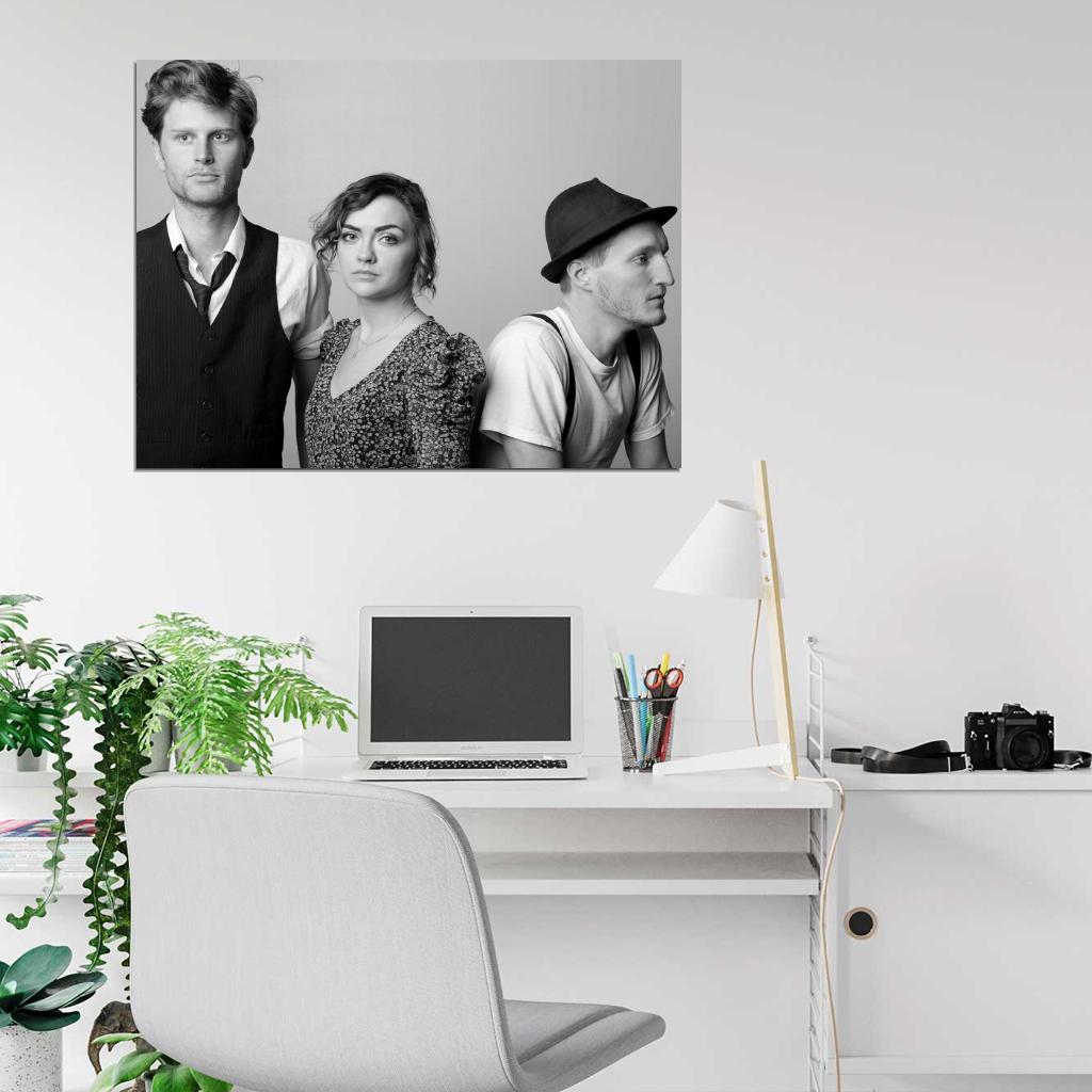 The Lumineers Folk Rock Band Music BW Rare Wall Art Print Poster