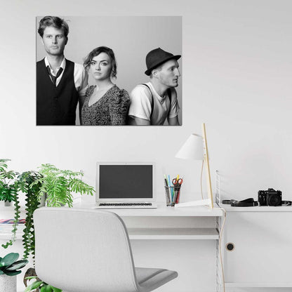 The Lumineers Folk Rock Band Music BW Rare Wall Art Print Poster