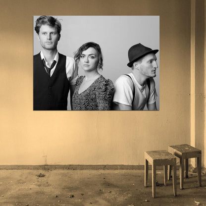 The Lumineers Folk Rock Band Music BW Rare Wall Art Print Poster