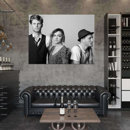 The Lumineers Folk Rock Band Music BW Rare Wall Art Print Poster