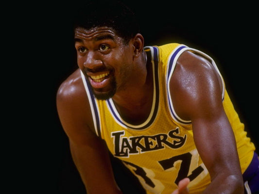 Magic Johnson Los Angeles Retro Basketball Sport Wall Art Print Poster