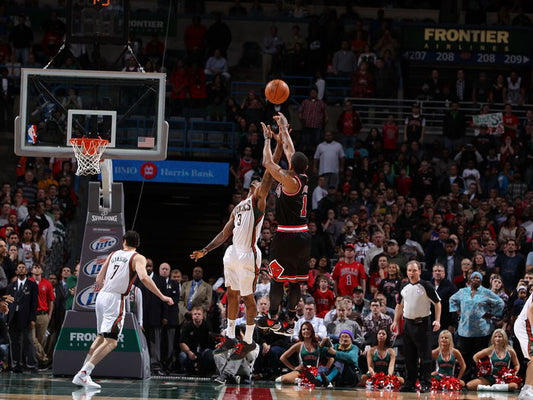 Derrick Rose Shot Game Winner Buzzer Beater Basketball Sport Wall Art Print Poster