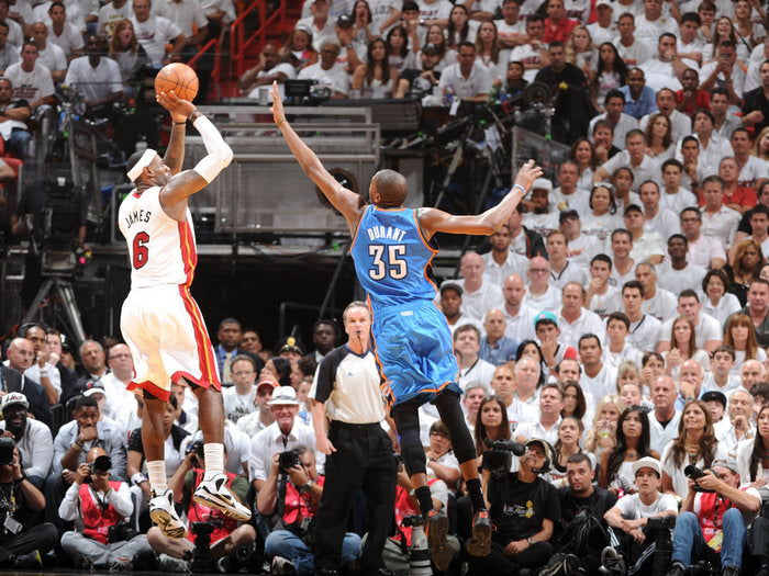 LeBron James Fadeaway Jumper Basketball Sport Wall Art Print Poster