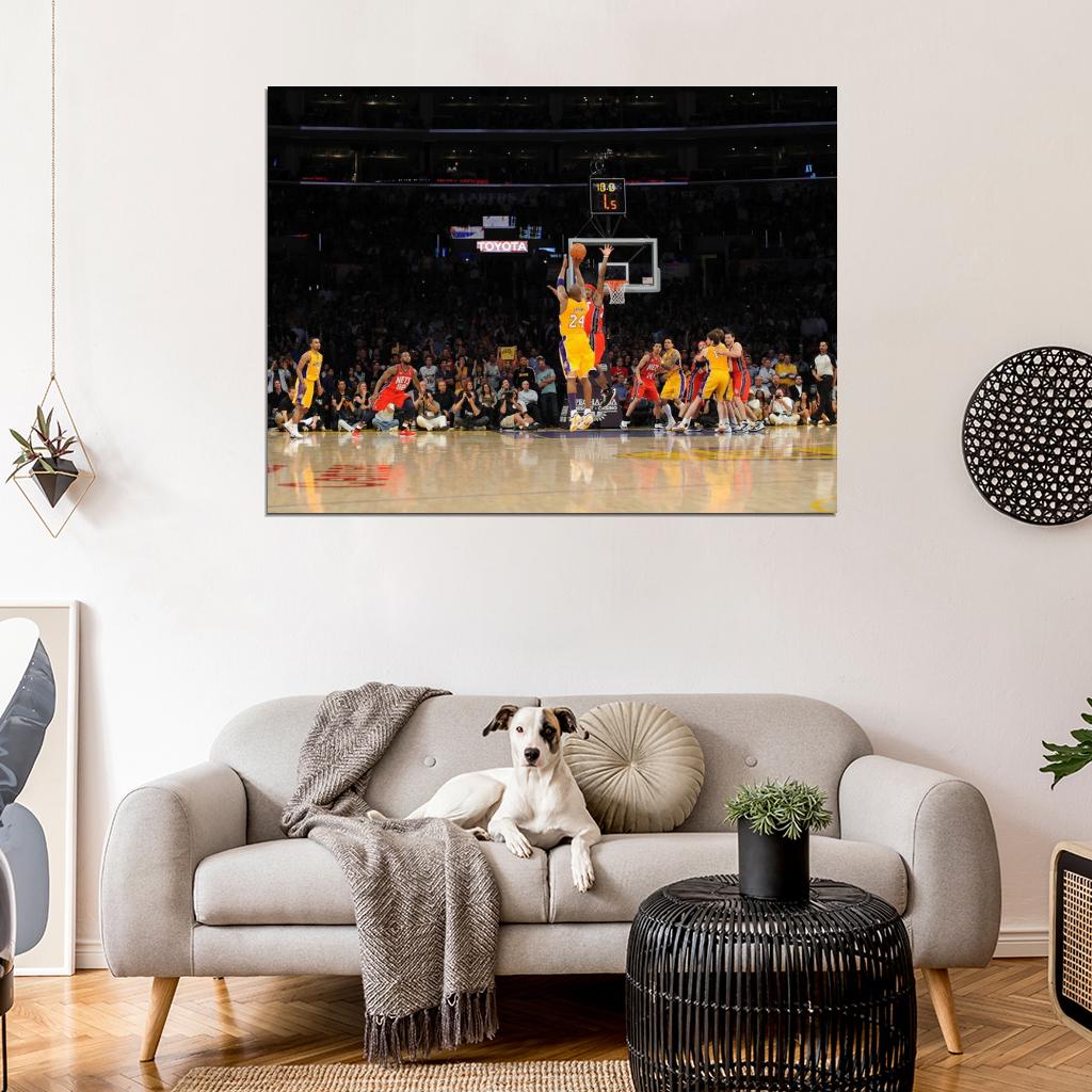 Black Mamba Game-Winner Buzzer Beater Basketball Sport Wall Art Print Poster