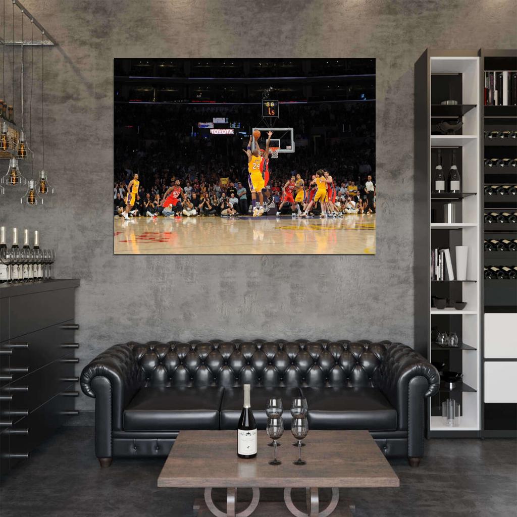 Black Mamba Game-Winner Buzzer Beater Basketball Sport Wall Art Print Poster