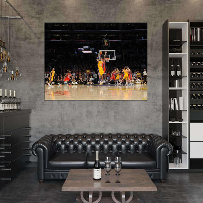 Black Mamba Game-Winner Buzzer Beater Basketball Sport Wall Art Print Poster