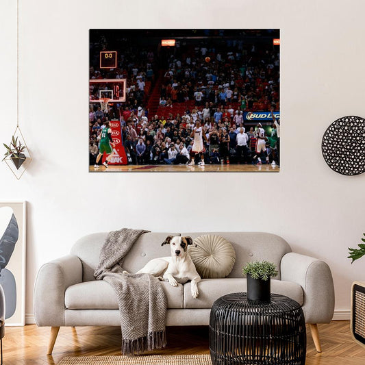 Jeff Green Game-Winner Buzzer Beater Boston Basketball Sport Wall Art Print Poster