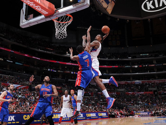 DeAndre Jordan Posterize Dunk Brandon Knight Los Angeles Basketball Sport Wall Art Print Poster