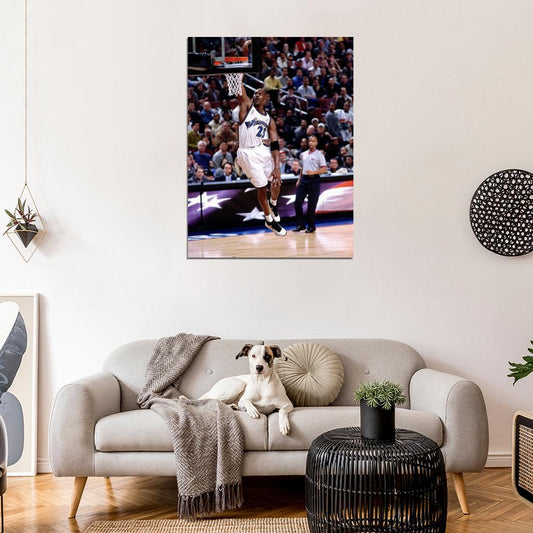 Michael Jordan Washington Wizards Dunk Basketball Sport Wall Art Print Poster