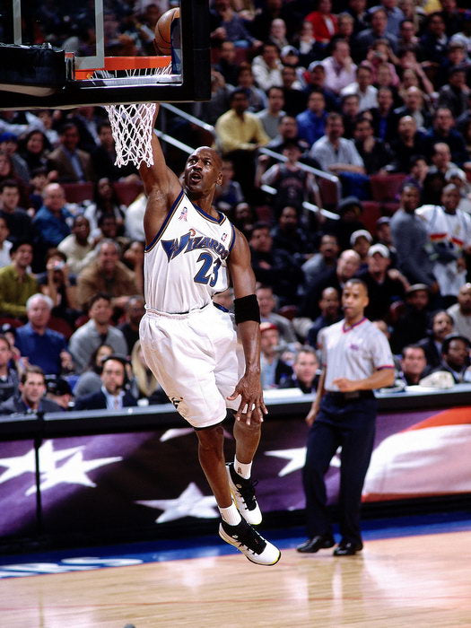 Michael Jordan Washington Wizards Dunk Basketball Sport Wall Art Print Poster