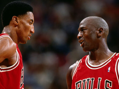 Michael Jordan Scottie Pippen Basketball Sport Wall Art Print Poster