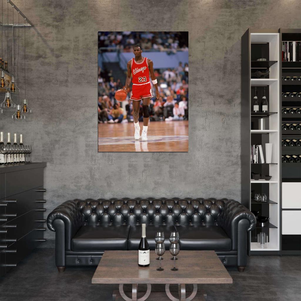 Michael Jordan 84-85 1985 Retro Basketball Sport Wall Art Print Poster
