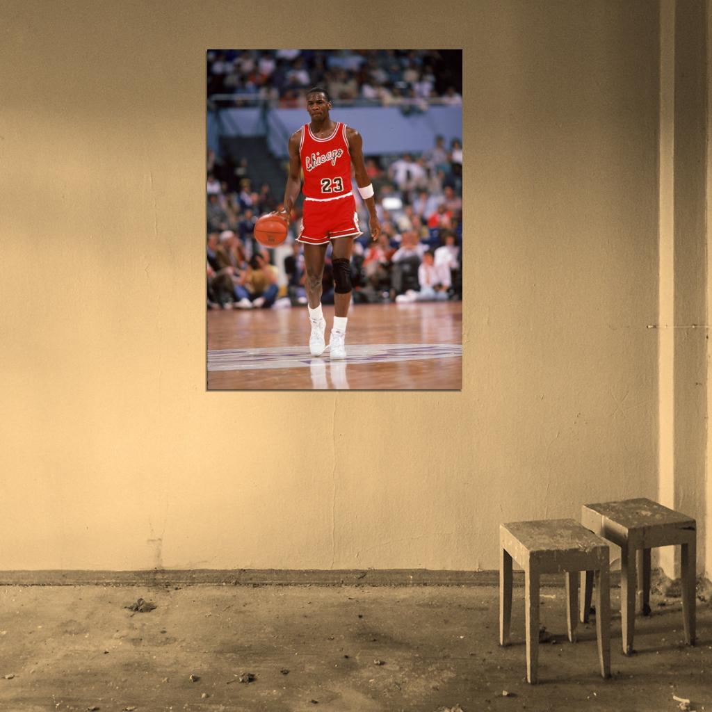 Michael Jordan 84-85 1985 Retro Basketball Sport Wall Art Print Poster