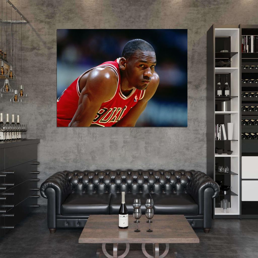 Michael Jordan Classic Basketball Sport Wall Art Print Poster