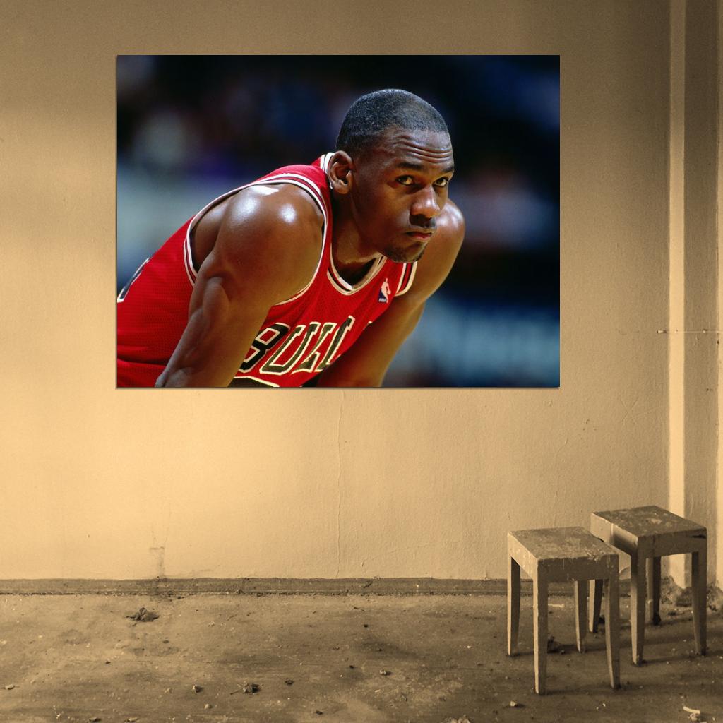 Michael Jordan Classic Basketball Sport Wall Art Print Poster