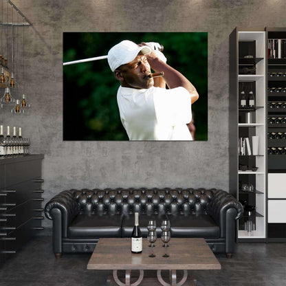 Michael Jordan Legend Golf Cigar Basketball Sport Wall Art Print Poster