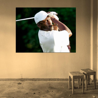 Michael Jordan Legend Golf Cigar Basketball Sport Wall Art Print Poster