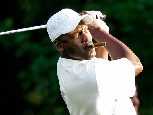 Michael Jordan Legend Golf Cigar Basketball Sport Wall Art Print Poster