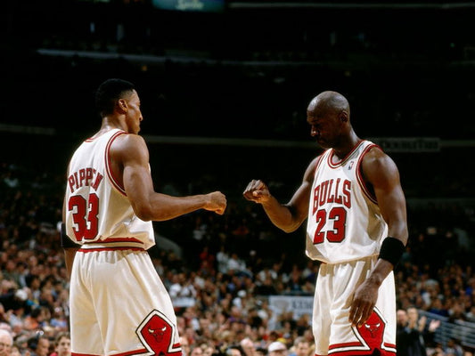 Michael Jordan Scottie Pippen Classic Basketball Sport Wall Art Print Poster