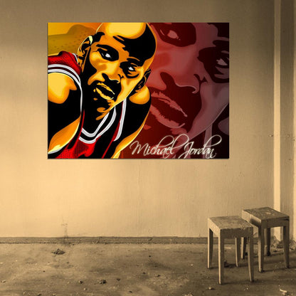 Michael Jordan Amazing Art Basketball Sport Wall Art Print Poster