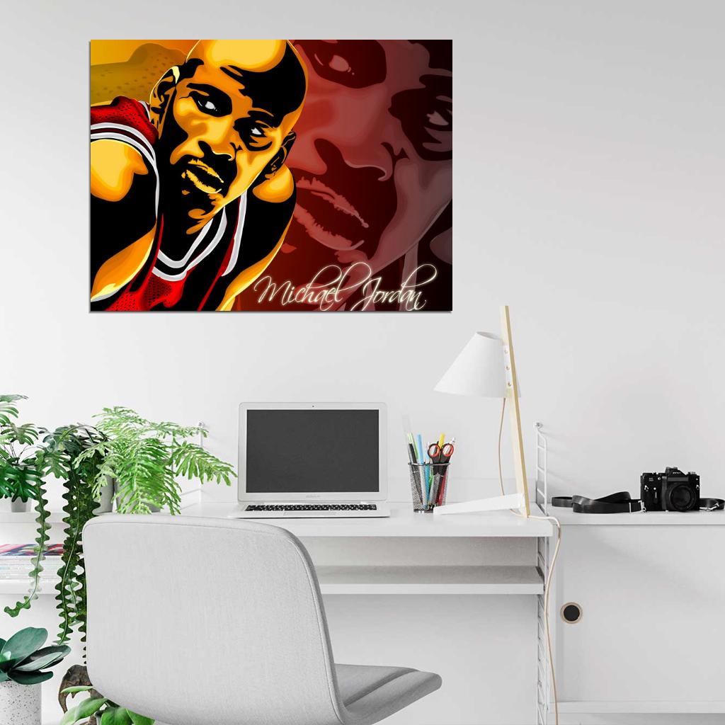 Michael Jordan Amazing Art Basketball Sport Wall Art Print Poster