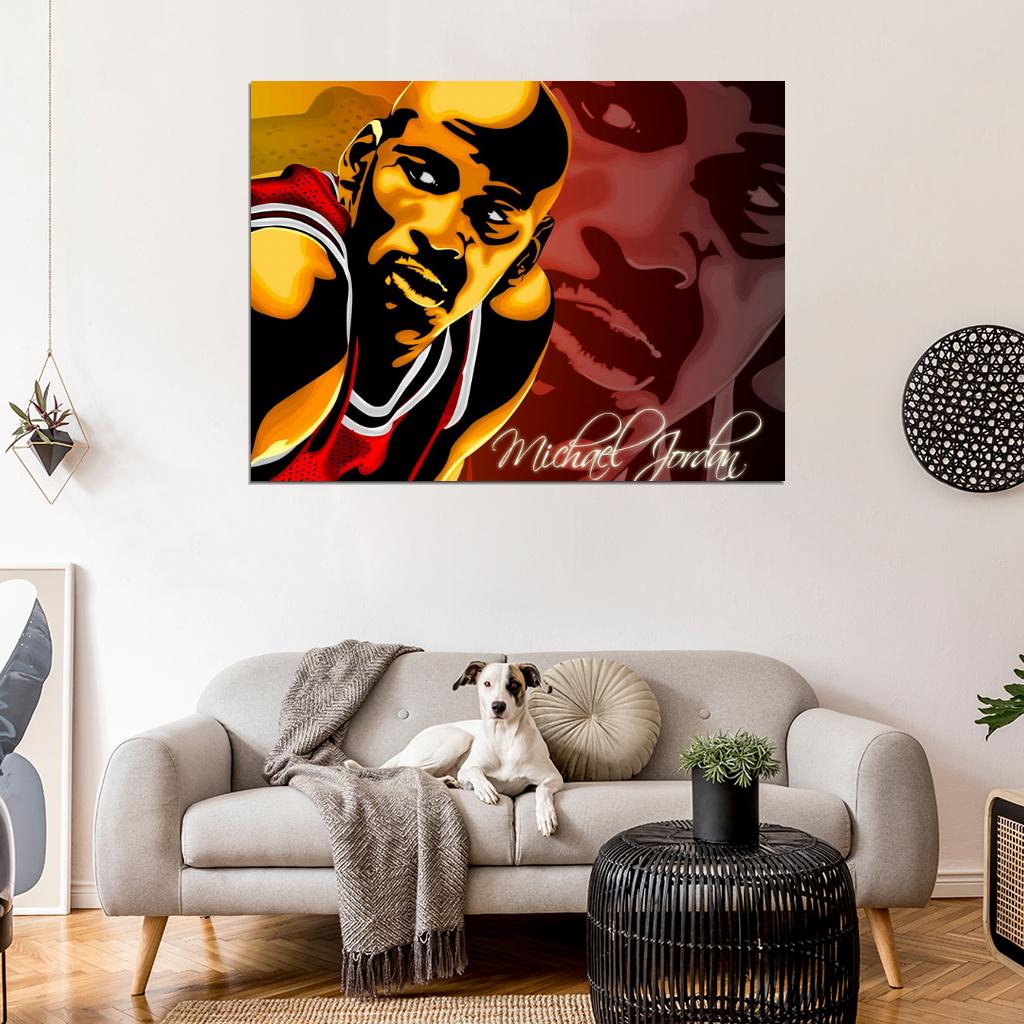 Michael Jordan Amazing Art Basketball Sport Wall Art Print Poster