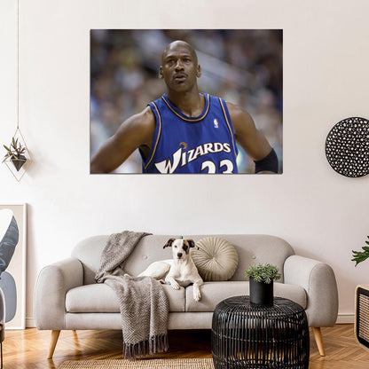 Michael Jordan Washington Wizards Jersey Basketball Sport Wall Art Print Poster