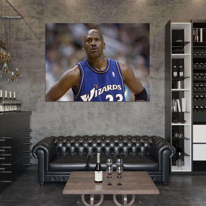 Michael Jordan Washington Wizards Jersey Basketball Sport Wall Art Print Poster