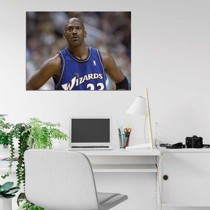 Michael Jordan Washington Wizards Jersey Basketball Sport Wall Art Print Poster