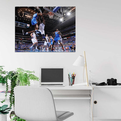 Kevin Durant Monster Dunk Brendan Haywood Basketball Sport Wall Art Print Poster