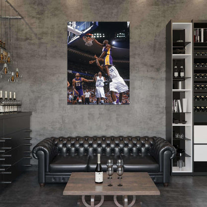 Black Mamba Monster Dunk Dwight Howard Posterize Basketball Sport Wall Art Print Poster