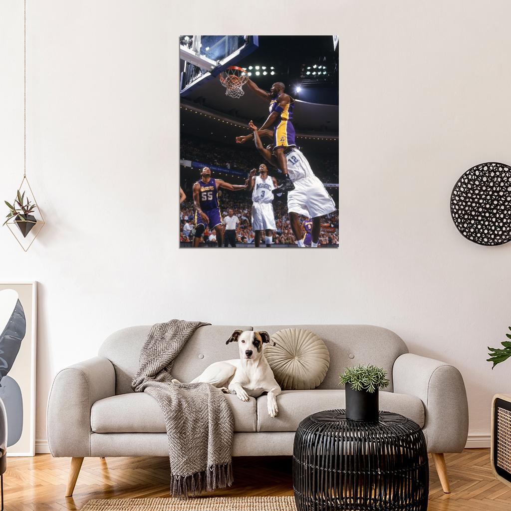 Black Mamba Monster Dunk Dwight Howard Posterize Basketball Sport Wall Art Print Poster
