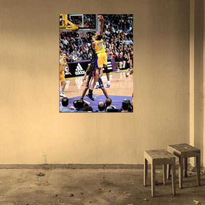 Black Mamba Monster Dunk Yao Ming Posterize Basketball Sport Wall Art Print Poster