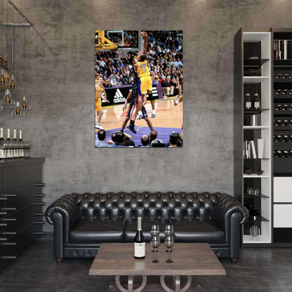 Black Mamba Monster Dunk Yao Ming Posterize Basketball Sport Wall Art Print Poster