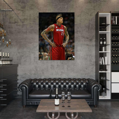 Chris Andersen Birdman Tattoos Basketball Sport Wall Art Print Poster