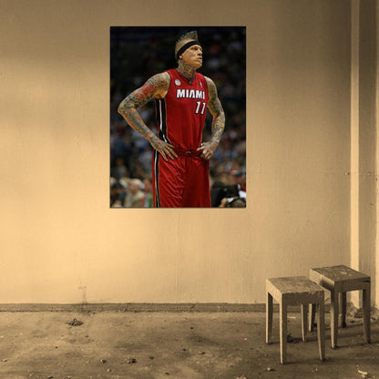 Chris Andersen Birdman Tattoos Basketball Sport Wall Art Print Poster