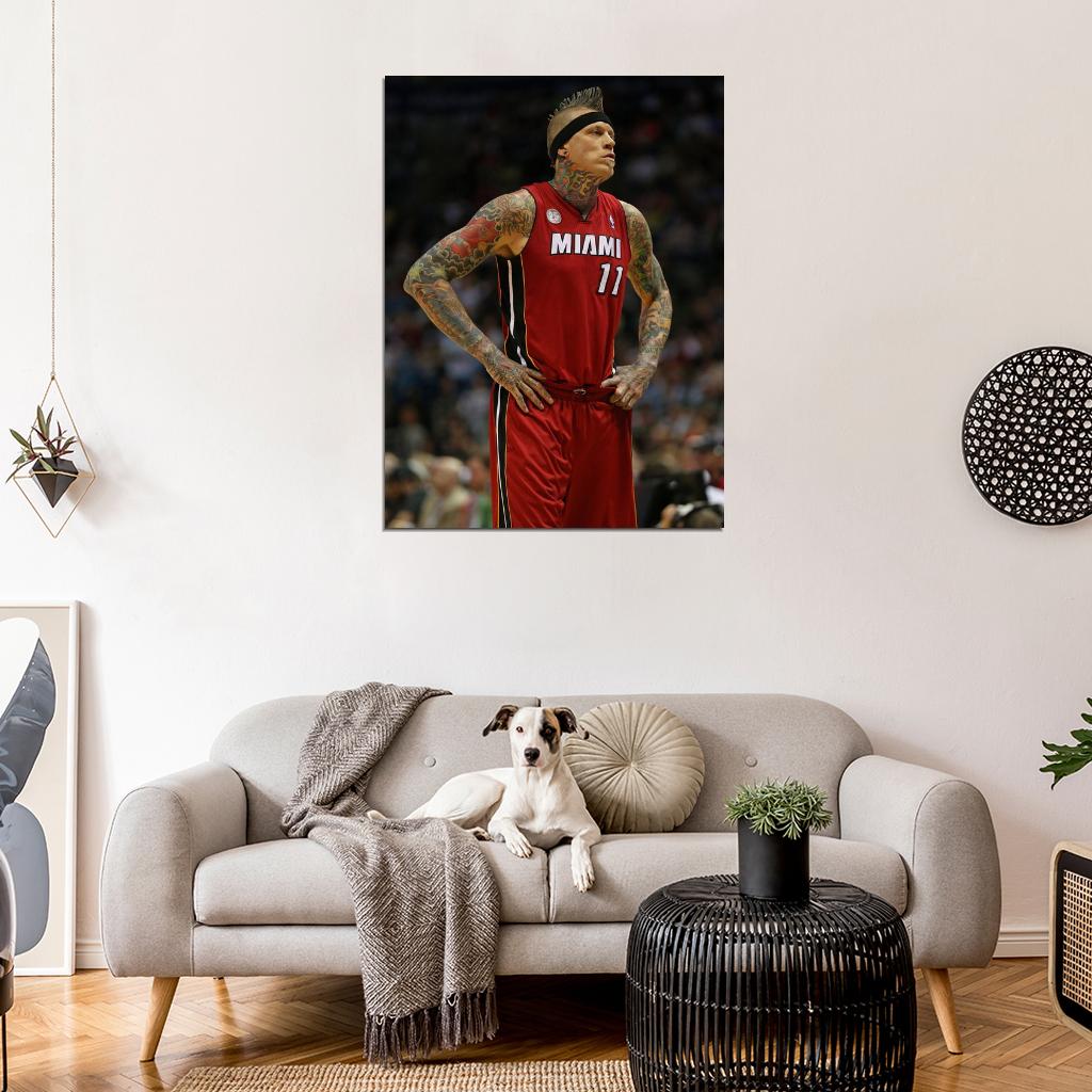 Chris Andersen Birdman Tattoos Basketball Sport Wall Art Print Poster