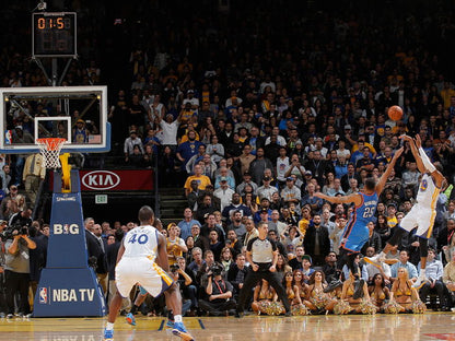 Andre Iguodala Game-Winner Fadeaway Shot Buzzer Beater OKC Thunder Basketball Sport Wall Art Print Poster