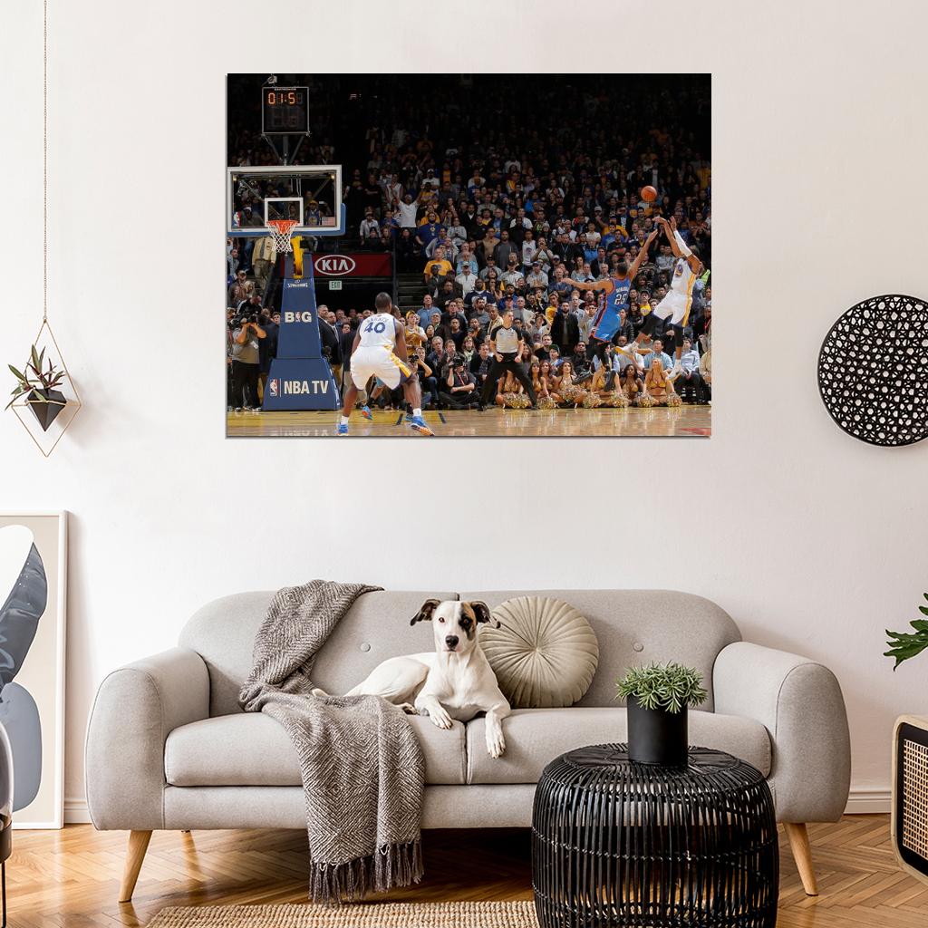Andre Iguodala Game-Winner Fadeaway Shot Buzzer Beater OKC Thunder Basketball Sport Wall Art Print Poster