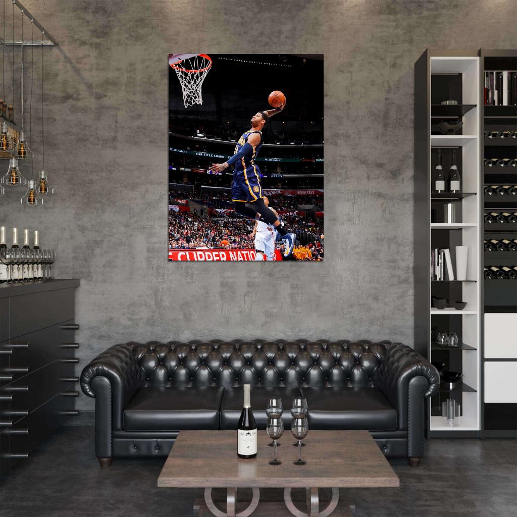 Paul George Slam Dunk Basketball Sport Wall Art Print Poster