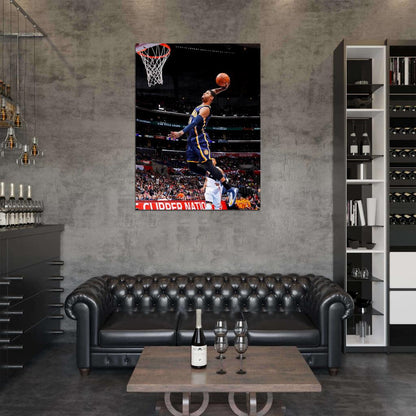 Paul George Slam Dunk Basketball Sport Wall Art Print Poster