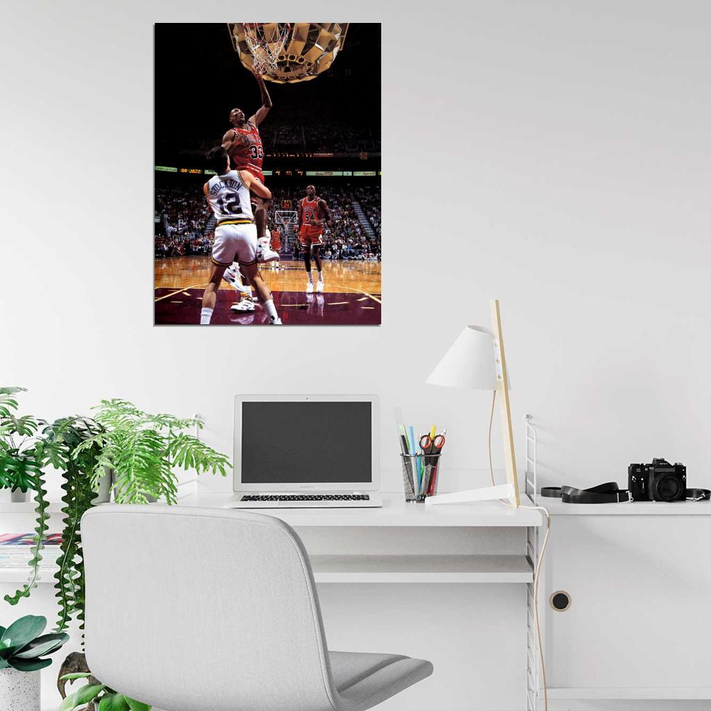 Scottie Pippen Basketball Sport Wall Art Print Poster
